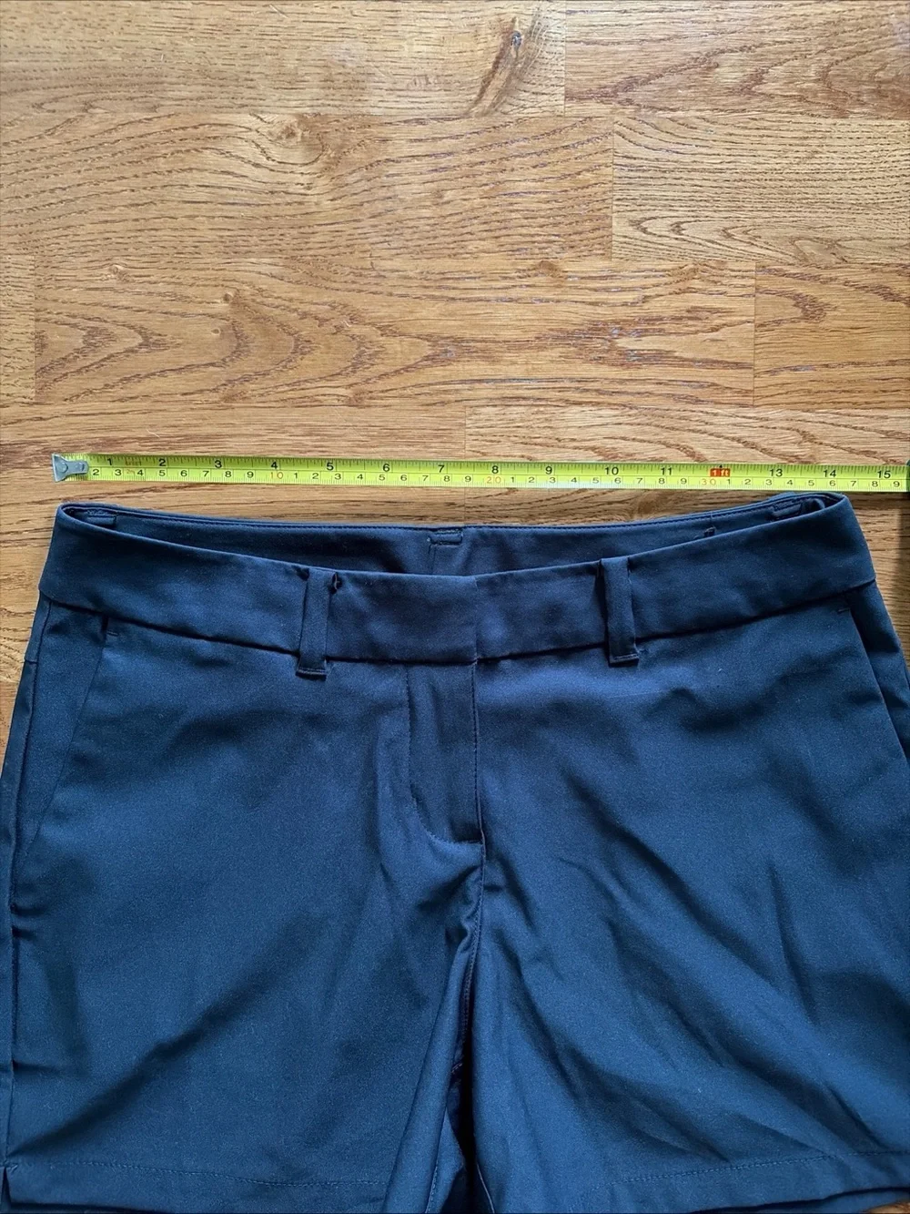 NIKE Golf Shorts Black Pocket Women 2 Chino Athletic Coach Dri Fit 4.5